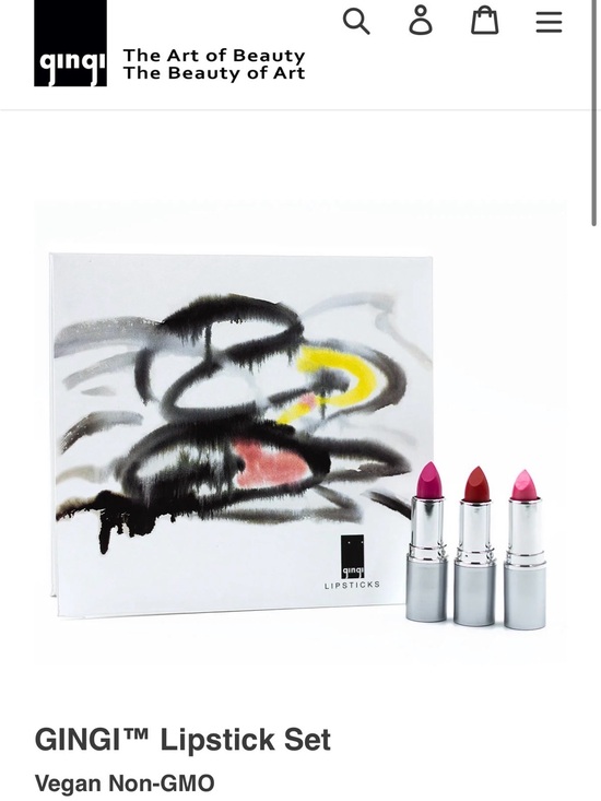 Gingi Other - Gingi 3 Lipstick Set - Vegan, Non-GMO, BRAND NEW IN BOX, SEALED